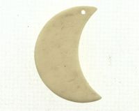 Pingente osso lua 1 furo - 2.7 x 1.1 cm (un) (OS-12)